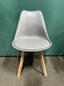 4 x Light Grey Dining Chairs