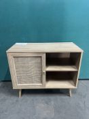 Oak Effect Single Door Side Board