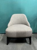 Grey Boston Slipper Chair