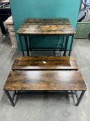 2 x Unbranded Tables W/ 2 x Benches