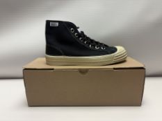 Novestra Star Dribble Hi-Top Trainers Black Beige ECRU - UK 7 - N072032-60Y60Y106 RRP 65