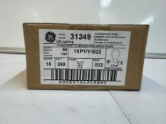 Box Of 50Pcs GE Lighting 15P1/Y/B22 Bulbs
