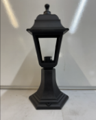 7 x Encluce EL-0043 Four Sided Short Black Post Lights