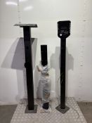 8x Vaue Easee Carbon Steel EV Charger Mounting Posts - Please See Images For Further Detail
