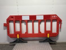 9x Melba Swintex Large Red Gate Barriers