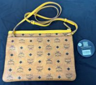 Pre-Owned MCM Pouch-Pocket Crossbody Bag Brown / Black Leather