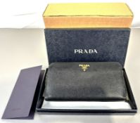 Pre-Owned Prada Large Saffiano Leather Wallet