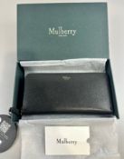 Pre-Owned Mulberry Zip Around Purse Black Leather