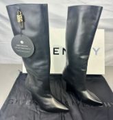 Pre-Owned Givenchy Shark Boots 80 Black Leather EU 39 UK 6