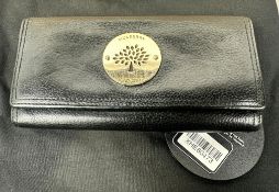 Pre-Owned Mulberry Daria Continental Purse Black Leather