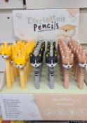 100pcs Brand new Puckator brand Evelasting pencil in display stand rrp £2.99 - 100pcs in lot