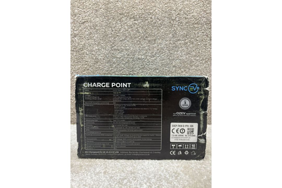 Sync EV EVCP-7KW-S-1PH:32A Electric Vehicle Charger - Image 3 of 3