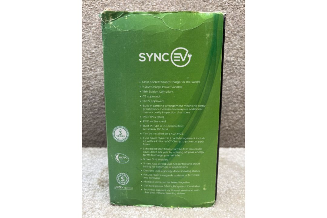 Sync EV EVCP-7KW-S-1PH:32A Electric Vehicle Charger - Image 2 of 3