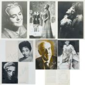 Konvolut Fotografien u. Autogramme
