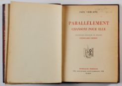 Paul Verlaine. Parallèlement chanson pour elle