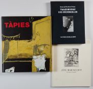 Bücherkonvolut (A. u. B. Blume, Immendorff, Tàpies)