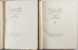 Goethes Faust (2 Bd.) mit Radierungen v. A. Kampf