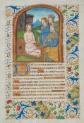 Buchmalerei (verm. Stundenbuchblatt)