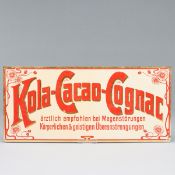 Blechschild Kola-Cacao-Cognac