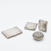 Konvolut kleiner Silberdosen