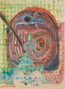 Friedensreich Hundertwasser1928 Vienna - 2000 on board the Queen Elizabeth II - 
