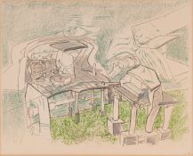 Roberto Matta1911 Santiago de Chile - 2002 Civitavecchia, Italy - Untitled - Color lithograph/paper.