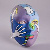 Hans Karl1935 Steinau/Schlesien - lives and works in Hanover - Mask - (2001) Papier-mâché.