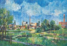 Artist of the 20th century- Probably Ibbenbüren - (1957) Oil on canvas on card. 64 x 92.7 cm (