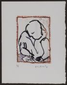 Pierre Alechinsky1927 Brussels - lives and works in Bouvigal - Untitled - Colored aquatint etching/