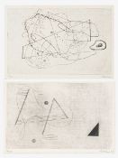 Rudolf Jahns1896 Wolfenbüttel - 1983 Holzminden - Composition - (1973) Etching/paper. 16/30. 9.5 x