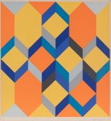 Herbert Aulich1927 Wüstendorf/Breslau - 2020 Offenbach - Untitled - (1971) Color silkscreen/paper.