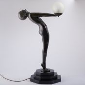 Max Le Verrier1891 Neuilly-sur-Seine - 1973 Paris - Clarity - Bronze. Brown patina. Glass. H. o./