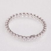 Memoryring - Brillantring in Weißgold