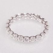 Memoryring - Brillantring in Weißgold