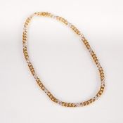 Klassische Panzer-Kette mit Brillanten