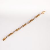 Klassisches Panzer-Armband mit Brillanten