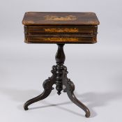 Biedermeier Nähtisch mit Chinoiserie