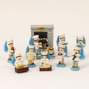 9tlg. Figurengruppe Erzgebirge - Bäckerei.