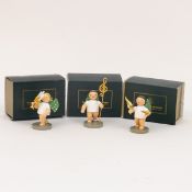 3 Erzgebirge Engel Goldedition - Wendt & Kühn