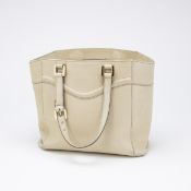 GUCCI - Shopper aus cremefarbenem Leder - Vintage