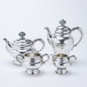 4tlg. Jugendstil Kaffee- und Teeservice