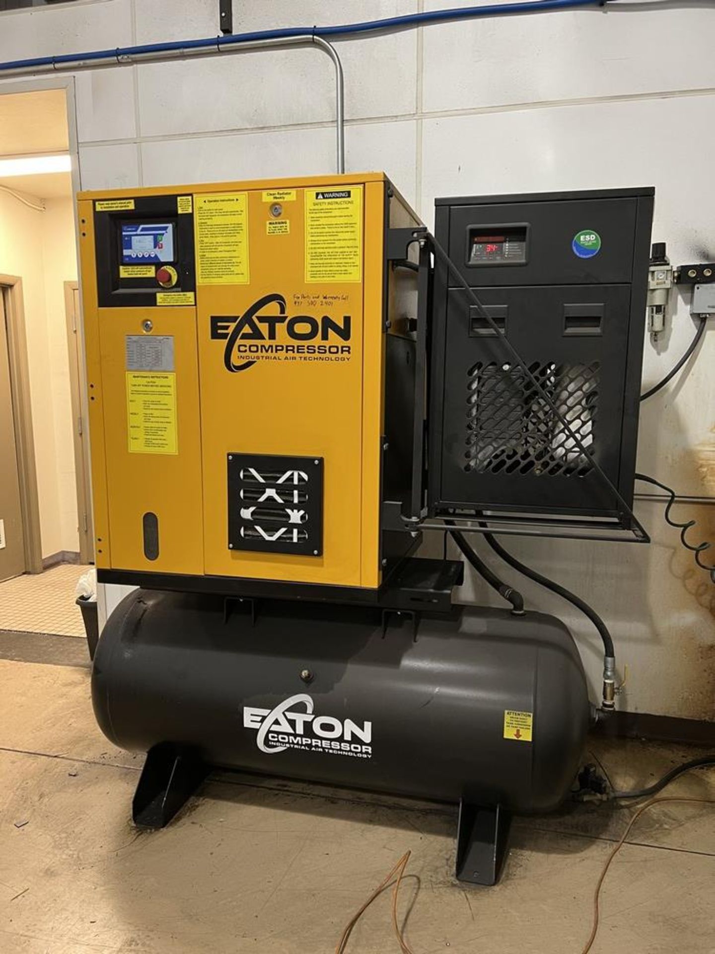 Eaton Compressor Model ERVK 150003 15 HP, 3 Phase, 460V, Variable Speed Drive With Eaton
