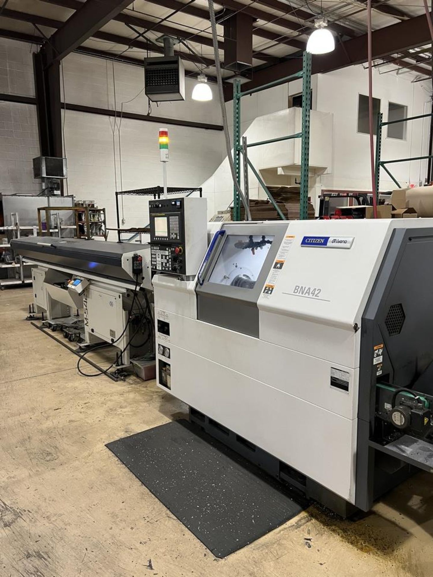 2018 Citizen Miyano BNA-42S2 CNC Lathe With Edge Miyano 542 Bar Feeder Wtih Barfeed Guide