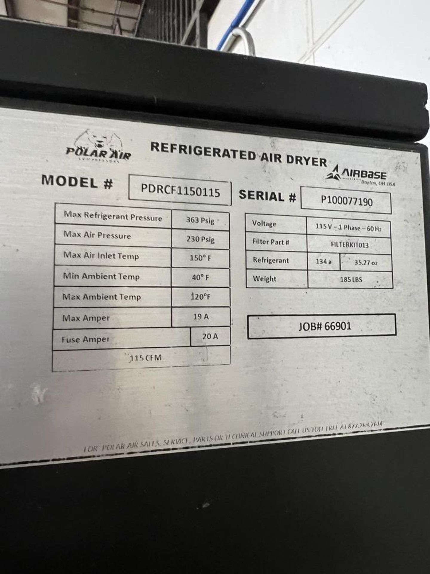Eaton Compressor Model ERVK 150003 15 HP, 3 Phase, 460V, Variable Speed Drive With Eaton - Image 8 of 9
