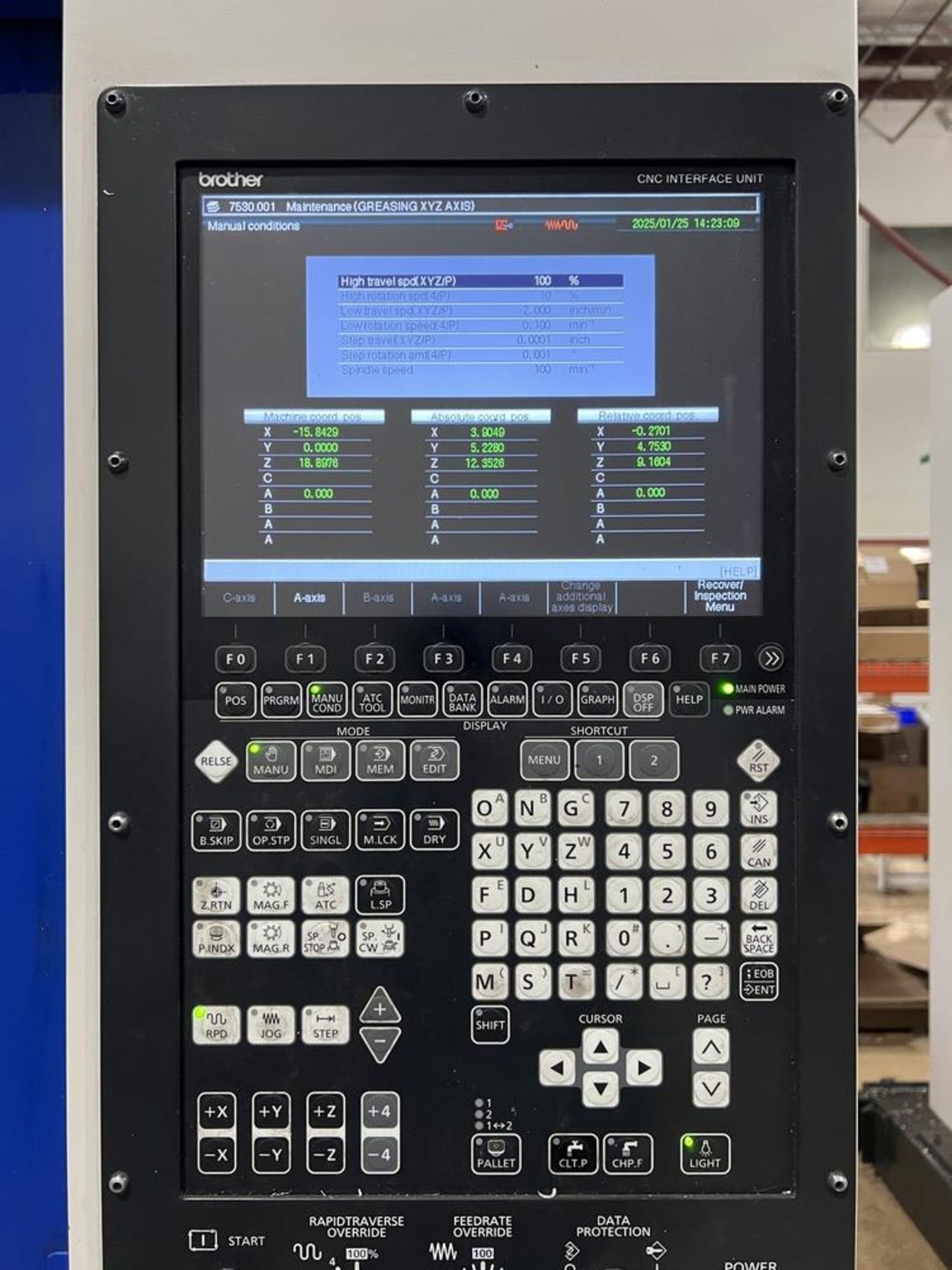 2016 Brother Speedio S700x1 Vertical Machining Center, Travels 11.8" x 15.7" x 27.6", BT-30, 16, - Image 11 of 23