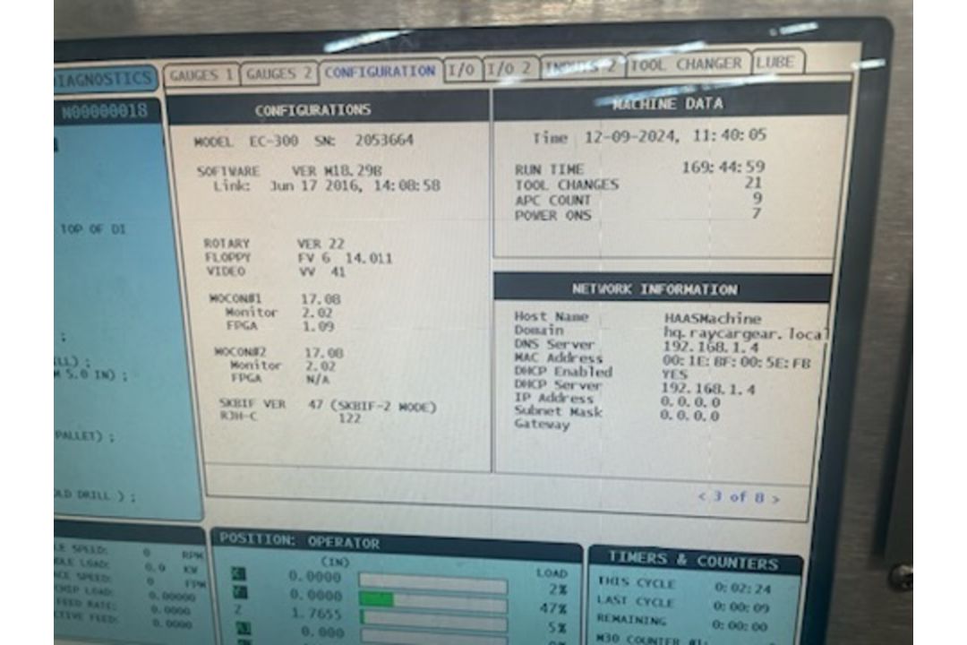 2012 Haas EC-300, CNC Horizontal Machining Center, 11.8" x 11.8" Pallet Size, 20" x 18" x 14" - Image 4 of 14