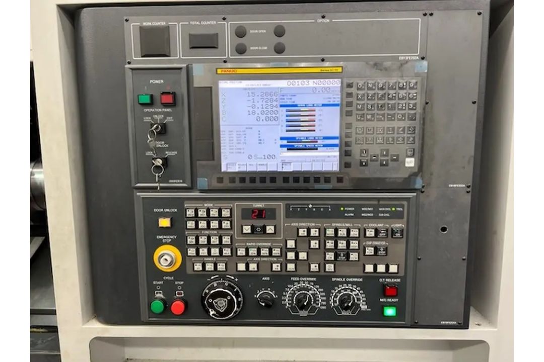 2021 Samsung SL-2000ASY, CNC Lathe, 6" Chuck, 2" Bar Capacity, 25.5" Swing, 15.5" Turning - Image 3 of 3