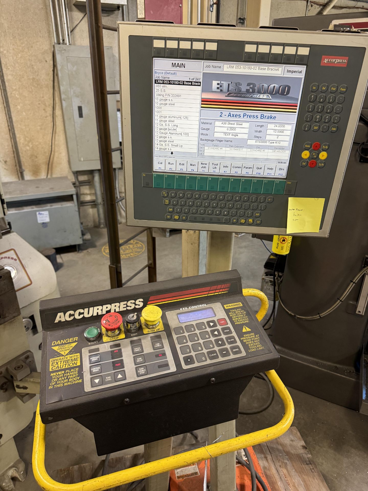 2010 Accurpress 7608, ETS 3000 Control W/ Premium Backgauge, Bend Speed Control, S/N 10502 - Image 2 of 10