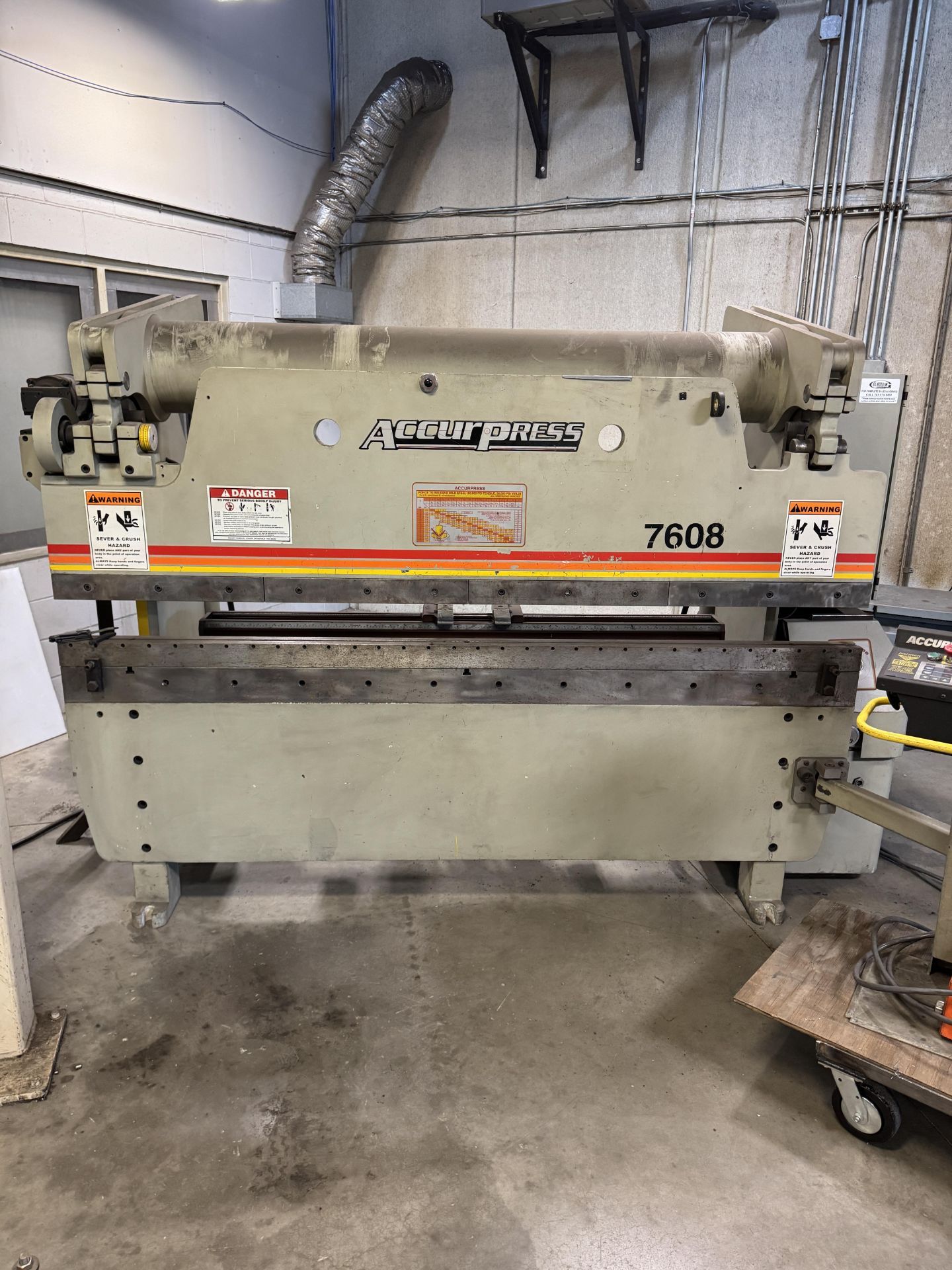 2010 Accurpress 7608, ETS 3000 Control W/ Premium Backgauge, Bend Speed Control, S/N 10502