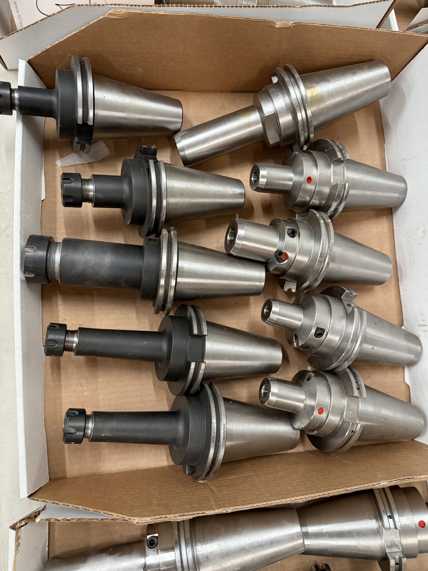 (10) Lightly Used Kennametal Erickson Through Coolant Cat 50 Holders ER-16-20-32 Collets with - Image 4 of 4